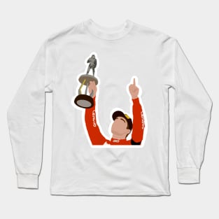 Charles Leclerc after winning the 2019 Belgian Grand Prix at Spa Francorchamps Long Sleeve T-Shirt